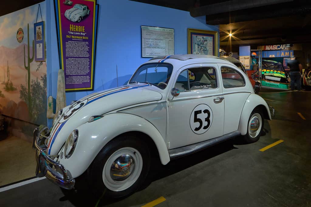 Herbie, The Love Bug Hollywood Star Cars Museum
